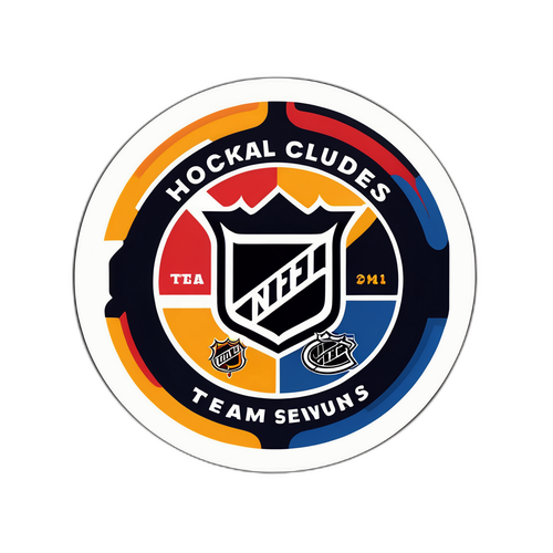 An Artistic NHL Schedule Sticker