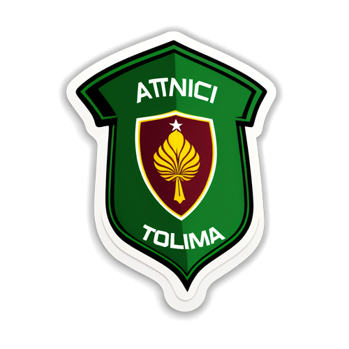 Diseño de un sticker que representa el partido entre Atlético Nacional y Tolima