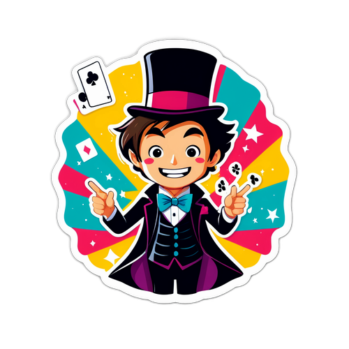 ダイゴのマジックショーにインスパイアされたカラフルなデザイン