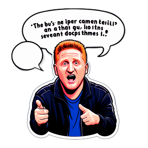 Autocollant humoristique avec Michael Rapaport