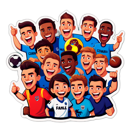 Sticker hài hước về người hâm mộ bóng đá