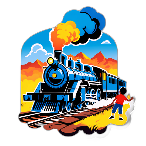 鉄道博物館の蒸気機関車ステッカー