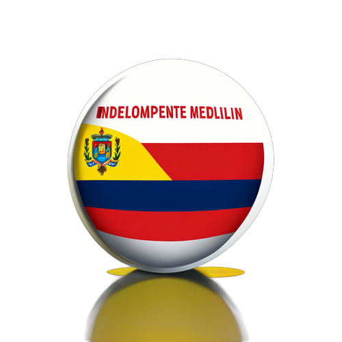 ¡Increíble Sticker del Independiente Medellín en Colores de la Bandera Colombiana! Tu Pasión al Alcance