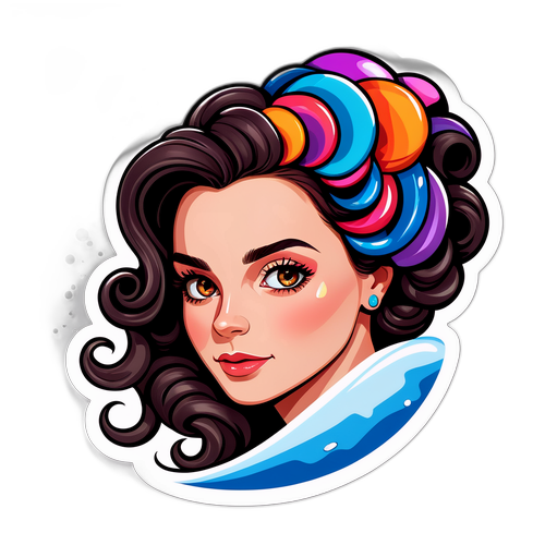 Elegant Madeleine Dupont med krøller