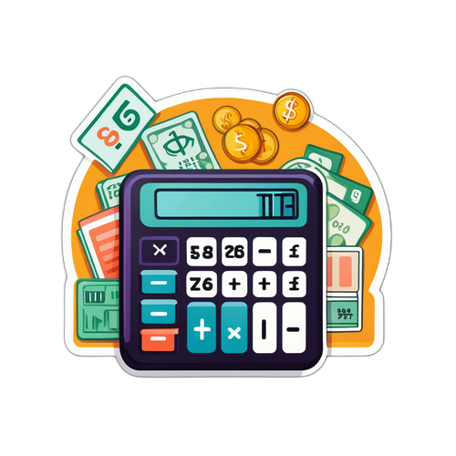 Quirky Skatt Sticker