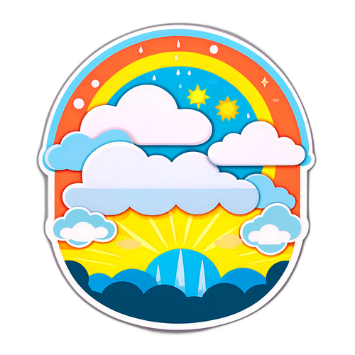 Vejret i Morgen Klistermærke