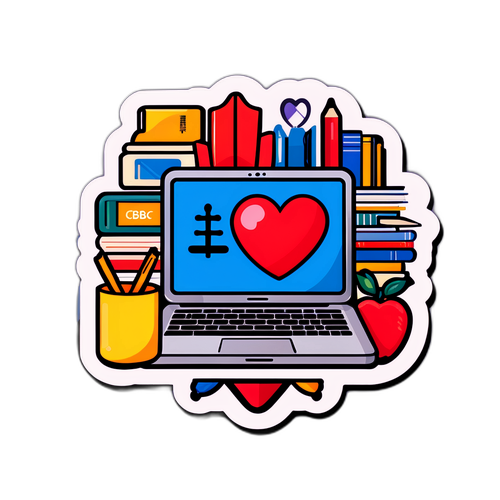 Sticker que muestra amor por el CBC