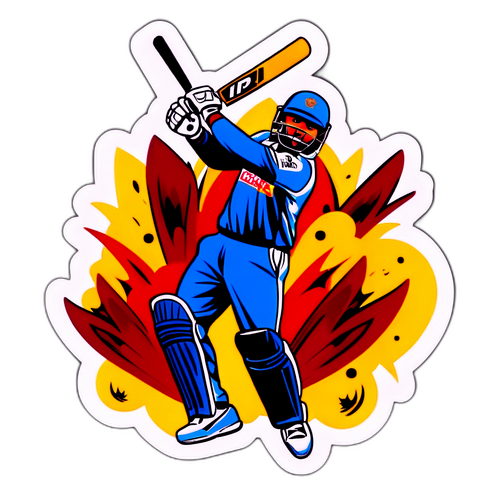 IPL Klistremerke med Cricket-tema