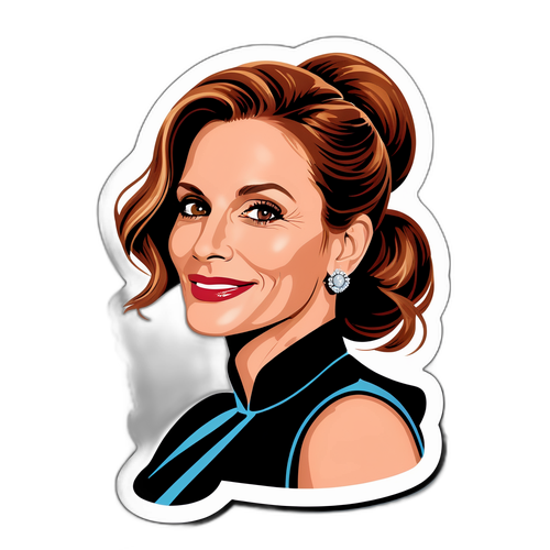 Glamorøs klistremerke av Julia Roberts
