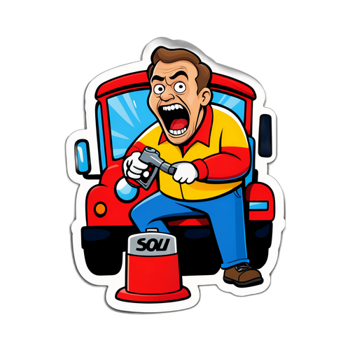 汽油價格上漲的幽默貼紙