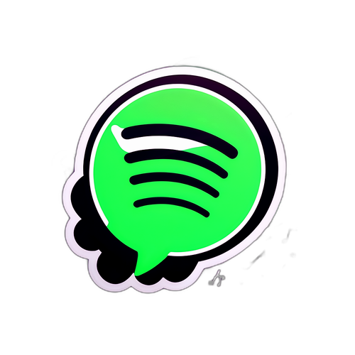 Стильний логотип Spotify на яскравому фоні