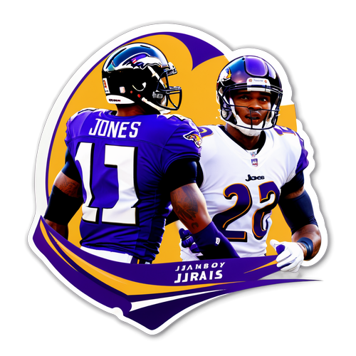 Celebrate Jacoby Jones: The Ultimate Tribute Sticker to His Legendary Career!