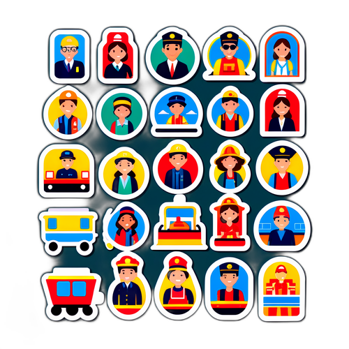 Αυτοκόλλητο Θέμα Επιβατών Τρένου