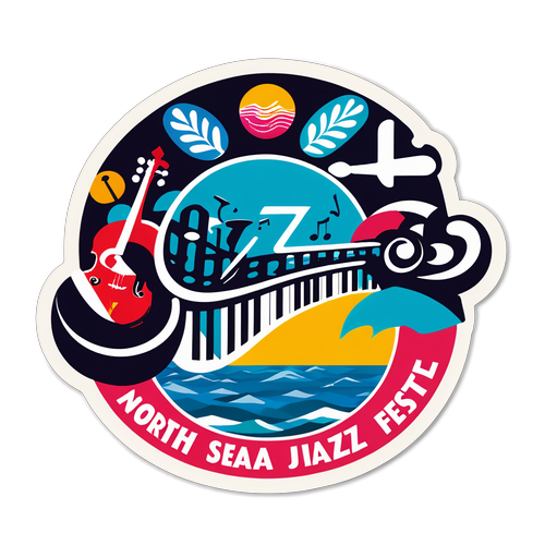 Ontdek de Magie van Muziek met deze Explosieve North Sea Jazz Festival Sticker!