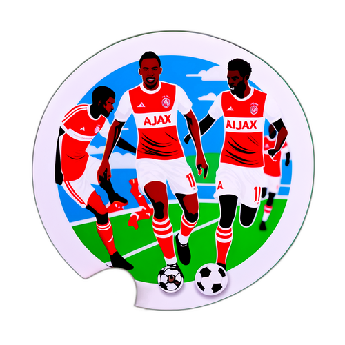 Креативна інтерпретація гравців AZ Алкмаар і Аякса в дії
