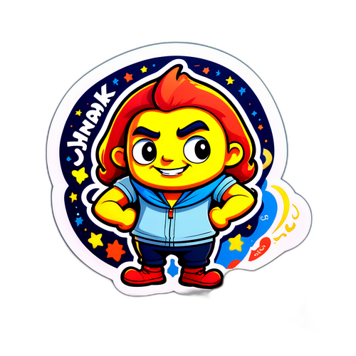 Fun cartoon character Janák s oblíbeným citátem