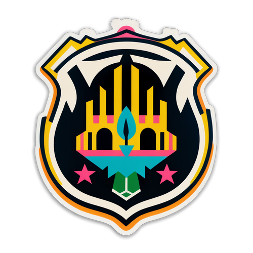 Nhãn dán phong cách cổ điển với logo của Inter Miami và New York RB