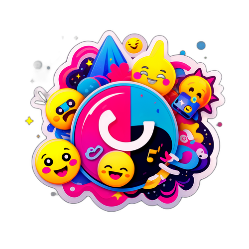 Funky TikTok Logo Sticker