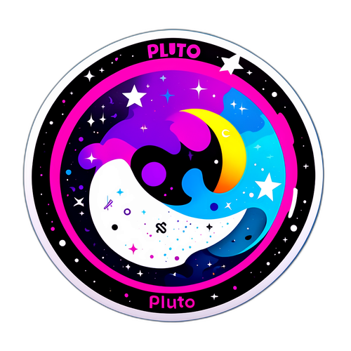 Pluto TV Logo Aufkleber Design