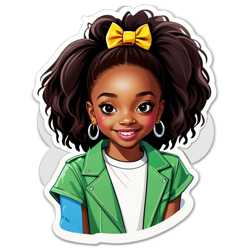 Den Trendigaste Klistermärket: Skai Jackson i en Ungdomlig Stil!