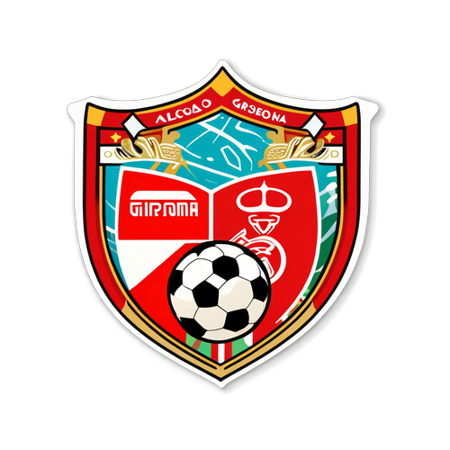 Pemegang Logo Girona dan Arsenal dalam Elemen Sepak Bola