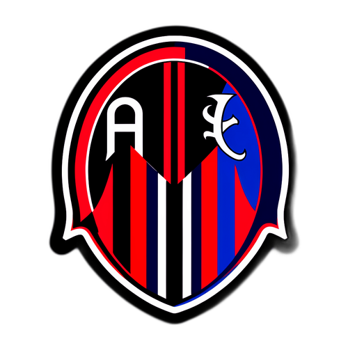 Stiker oslavující rivalitu mezi AC Milan a Janovem