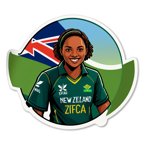 Raih Semangat Wanita! Sticker Hebat Pasukan Kriket Wanita New Zealand dan Afrika Selatan!