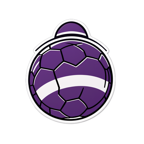 Sticker Minimalista di Calcio