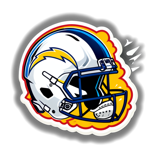 Chargers Football Helmet Sticker