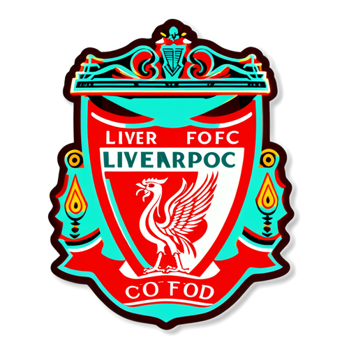 Unleash Your Passion: Stunning Liverpool FC Sticker Featuring Anfield's Glory and Legends!