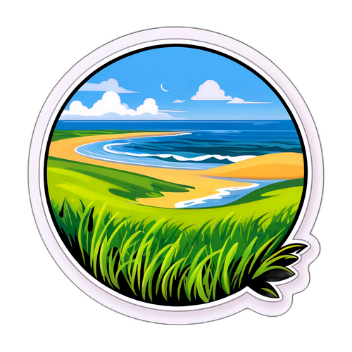 Sticker geïnspireerd door de natuur van Terschelling