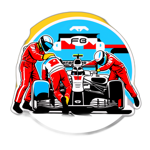 F1ピットストップの瞬間