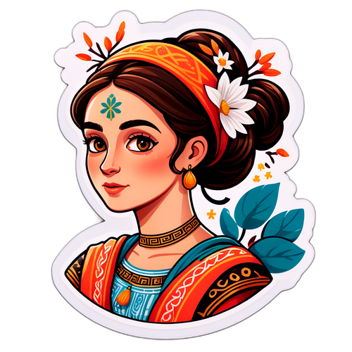 Αυτοκόλλητο με την Άννα Βιθικοκύρη