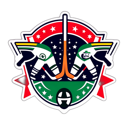 Stars vs Jets Face-Off Sticker
