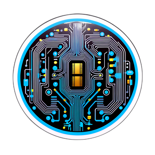 Futuristisches Sticker-Design für Nexperia