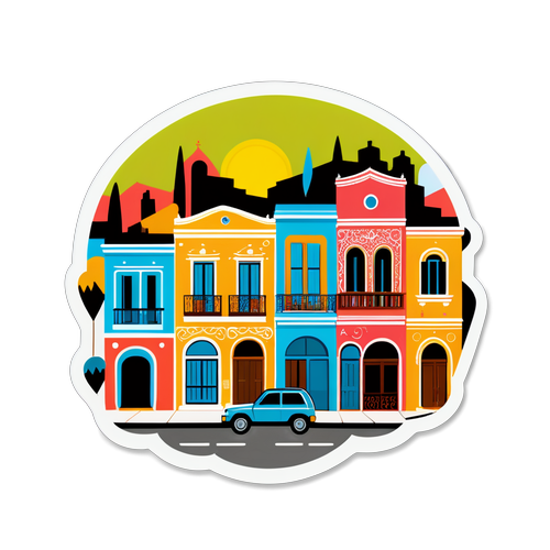 Ilustración de la arquitectura del barrio Almagro