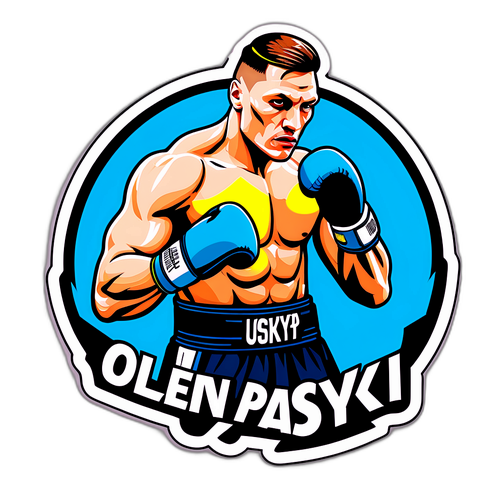 Sticker Oleksandr Usyk: Kekuatan dan Ketekunan