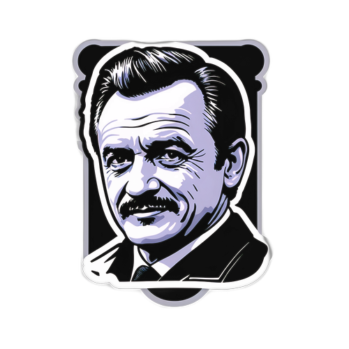 Aufkleber zu Ehren von Hardy Krüger Junior