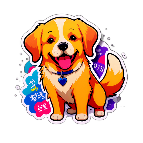 ユリアン・レトリバーのユーモアあふれるステッカー