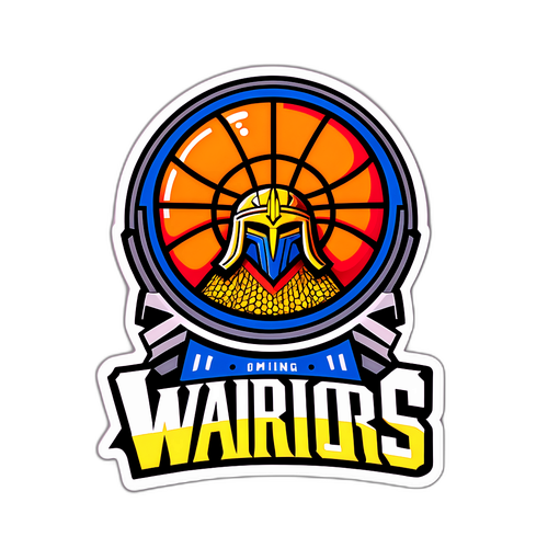 Disenyo ng Sticker para sa Nets at Warriors