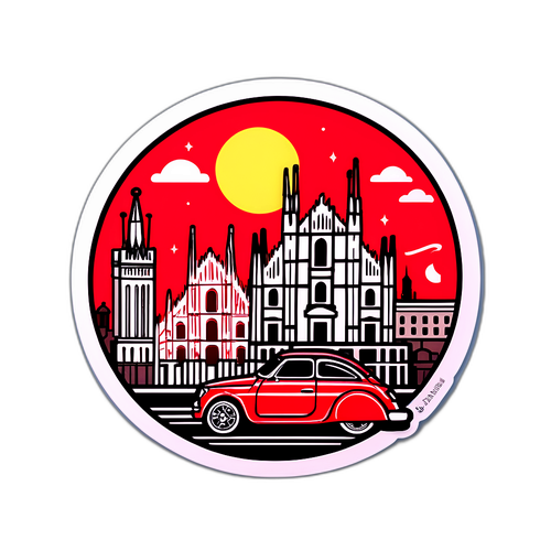 מדבקה מעוצבת בהשראת מילאנו