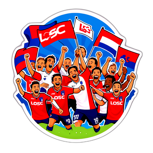Sticker Sokongan Pemain LOSC vs Strasbourg