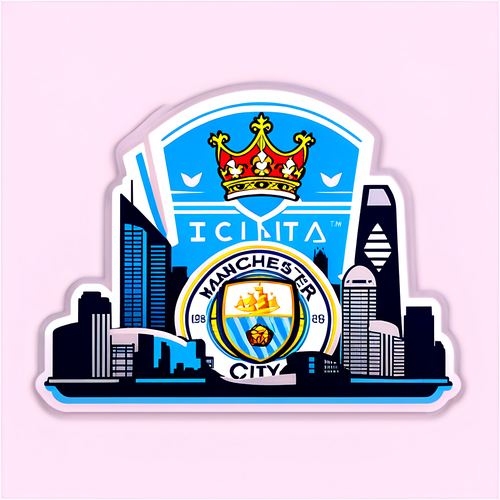 Stiker Dinamik Pemandangan Manchester City