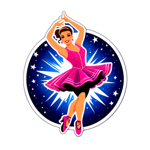 Crea una sticker di Nancy Brilli che balla su 'Ballando con le Stelle'