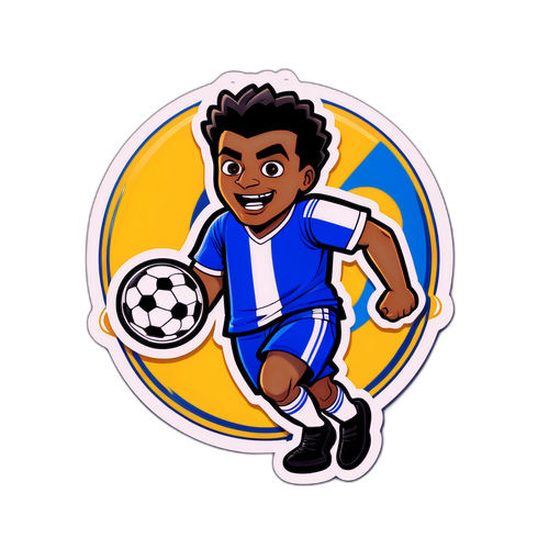 Sticker cu fotbalist din echipa Porto