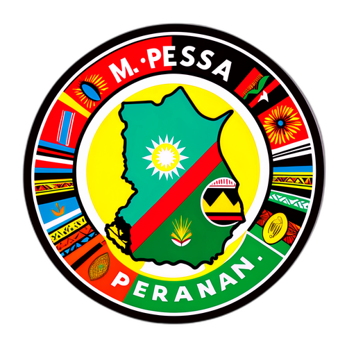 Sticker ya M-Pesa na Rangi za Kenya