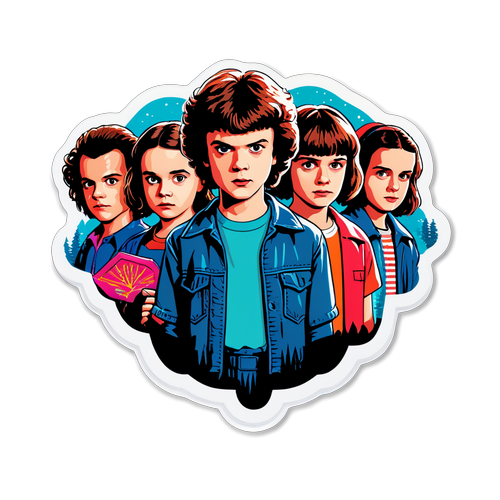 Adesivo que Celebra Stranger Things