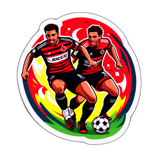 Stiker Pertandingan Balap: Racing Club vs Flamengo