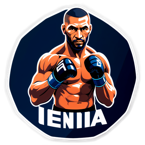 Autocollant de Benoît Saint-Denis avec des éléments de MMA