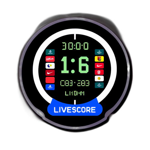 Livescore Sport Klok Sticker